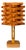 Swedish Modern, Large Table Lamp, Lacquered Pine, Sweden, 1970s For Sale