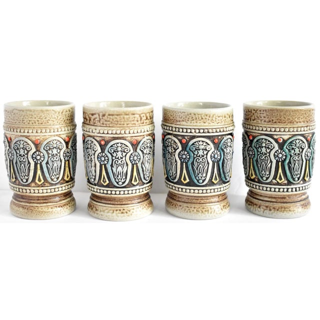 Ceramic Mid-Century Gerz West German Ceramic Tumblers - Set of 4 For Sale - Image 7 of 7