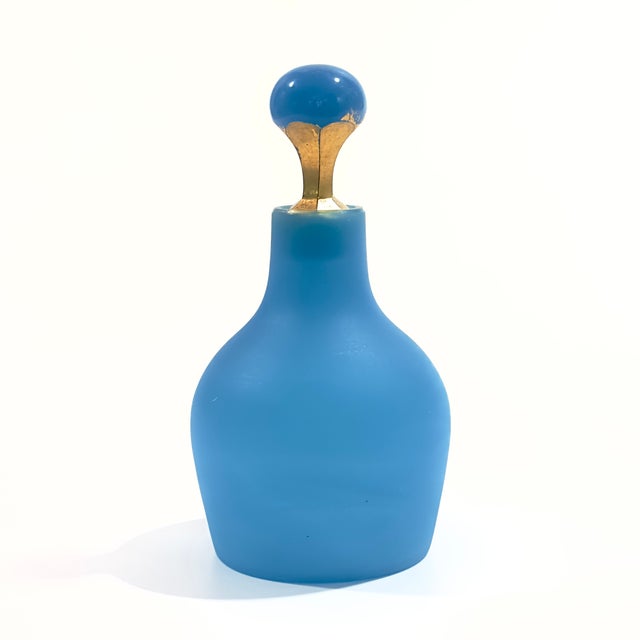 Lavender Lilac & Lapis Eclectic Glass Bottle Curation - Group of 10 For Sale - Image 14 of 17