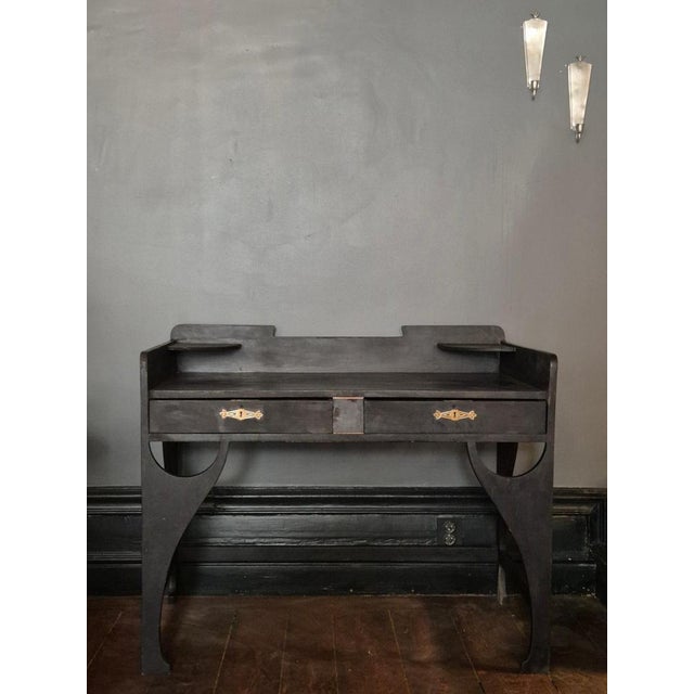 Sculptural Jugend Desk attributed to N. Boman for Oy, Finland, 1927 For Sale - Image 5 of 11