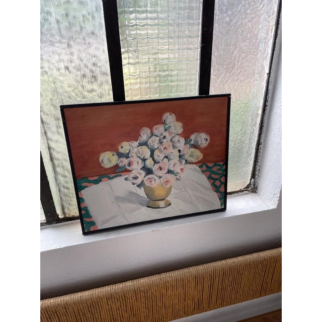 After Evan Walters, Flowers, 1960s, Oil Painting, Framed For Sale - Image 11 of 18