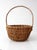 Wood Vintage Wicker Gathering Basket For Sale - Image 7 of 14