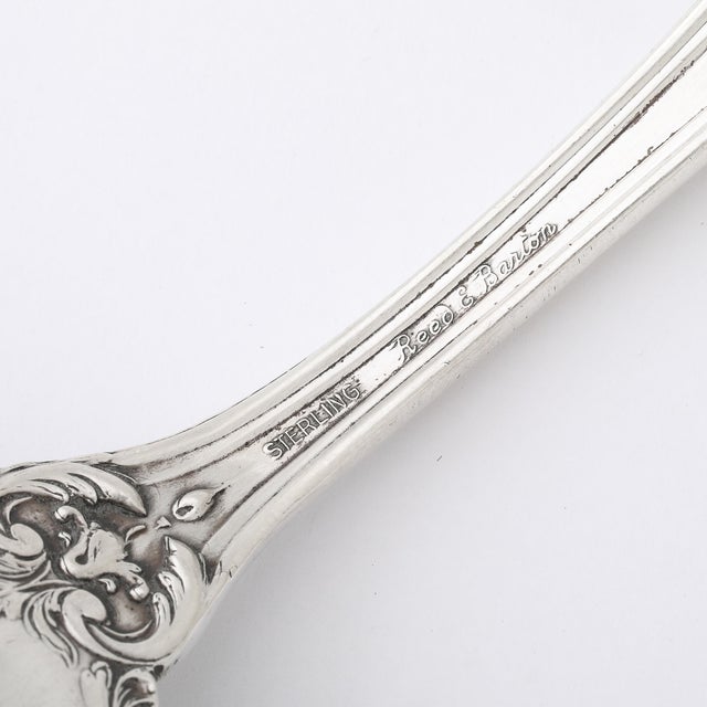 Metal Reed and Barton Francis I Pattern Sterling Silver Serving Spoon & Fork Set For Sale - Image 7 of 10