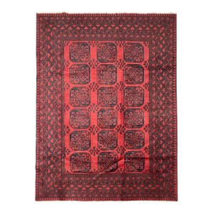 Vintage Hand-Knotted Afghan Khal Mohammadi Rug 6'6" X 9'6"