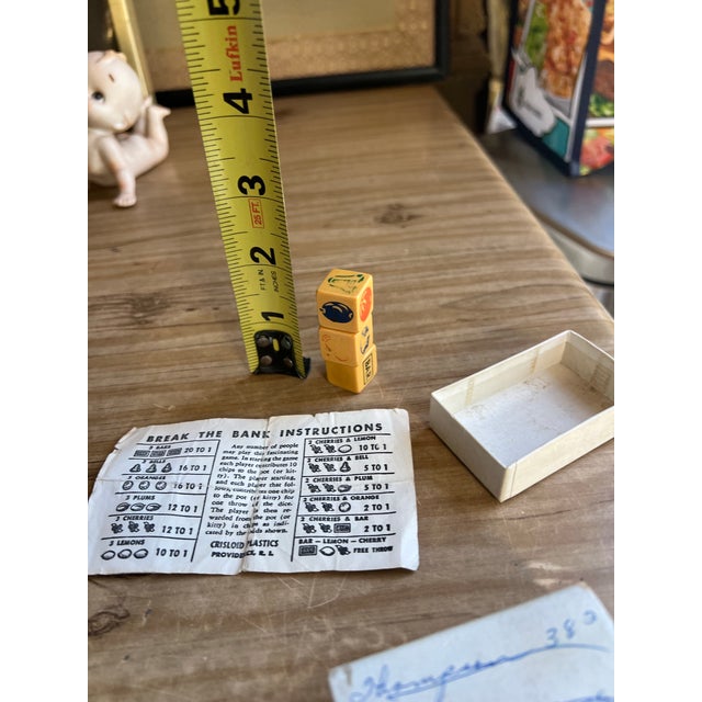 American Vintage Casino Themed Dice Game For Sale - Image 3 of 7