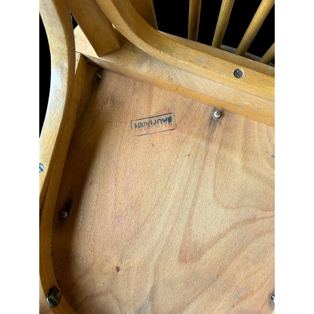 Vintage Chair in Beech from Baumann, 1950s For Sale - Image 9 of 10