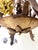 Italian Gilt Iron Five-Light Chandelier with Porcelain Flowers, 1930 For Sale - Image 12 of 18