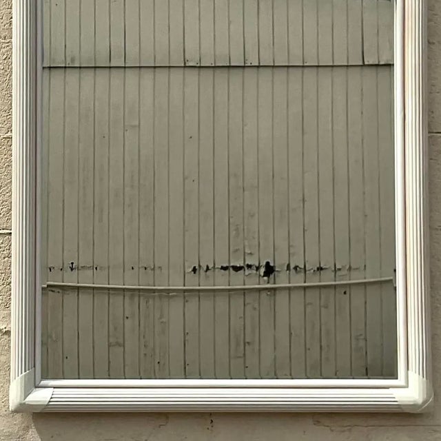 Vintage Costal Pencil Reed Mirror For Sale - Image 9 of 13