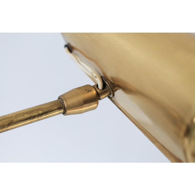 Vintage Brass Adjustable Musical Note Piano Lamp For Sale - Image 16 of 18