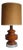 Vintage Table Lamp in Glazed Ceramic and Chromed Metal, 1970s For Sale