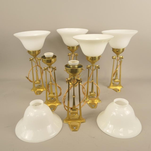 1920s Semi-Cardanic Wall Lamp from Wiener Werkstätte, Vienna, 1920s For Sale - Image 5 of 18