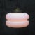 Mid-Century White Matte Opaline Glass and Brass Pendant Light For Sale - Image 4 of 7