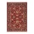 Shabby Chic Floral 1990's Pak-Persian Red/Blue Wool Rug - 6'1'' X 8'9'' For Sale
