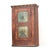 Antique Rustic Farmhouse Folk Art Painted Bridal Cabinet, 1860 For Sale - Image 12 of 16