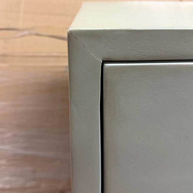 Wood Mid-Century Style Vintage Fennel Green Dresser – Open Box For Sale - Image 7 of 10