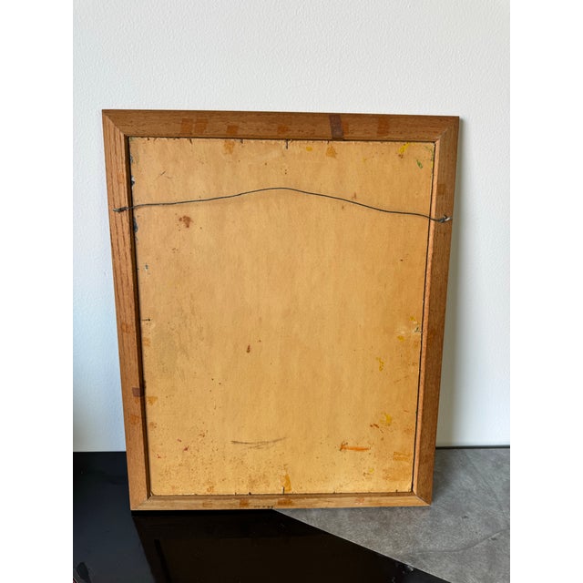 1970s Vintage Heavy Impasto Still Life Sunflowers Oil on Board Painting – Signed l.m. For Sale - Image 11 of 11