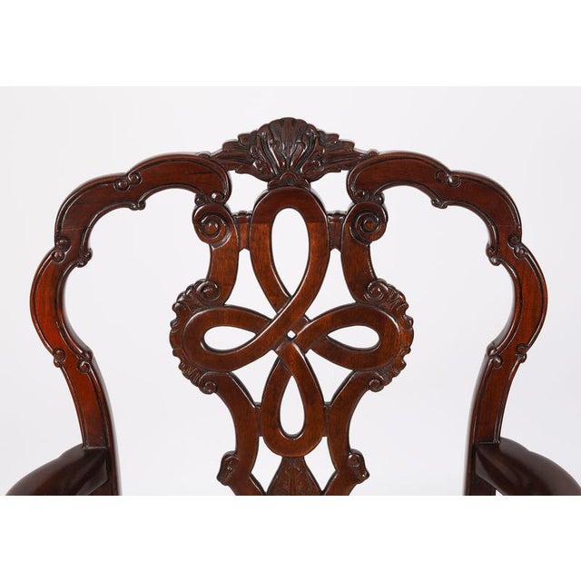 Antique George II Style Chippendale Dining Chairs, 1800s, Set of 12 For Sale - Image 9 of 18