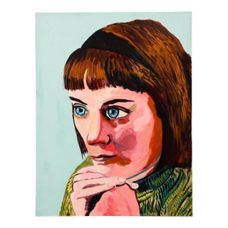 Josh Gipson Contemporary Portrait, Acrylic on Canvas, 36” X 48” For Sale