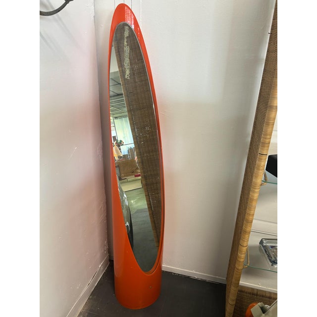 Lipstick Mirror attributed to Roger Lecal, 1970s For Sale - Image 6 of 6