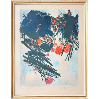 Chu Teh-Chun, Composition abstraite, 1960, Lithograph For Sale