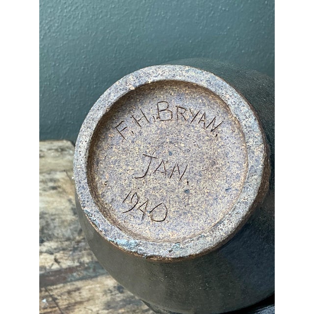Ceramic Vintage Glazed Ceramic Vase For Sale - Image 7 of 12