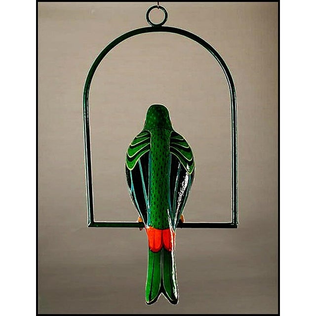 The artwork here, "Parrot", is of impressive craftsmanship and size, measuring approximately 30" high x 20" wide. Sergio...