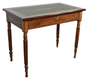 Small Louis Philippe Style Mahogany Desk, Late 19th Century