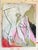 2020s Linear Minimal Nude - In Blush Pink - Contemporary Painting For Sale - Image 5 of 5