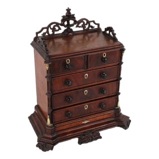 Antique Salesman Sample Mahogany Chest of Drawers For Sale