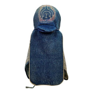 Antique Japanese Meiji Boro Fire Fighters Hat For Sale