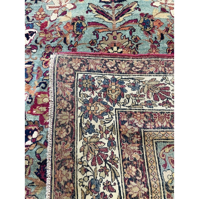Textile Antique Persian Isfahan Rug 4'4" X 6'11" Circa 1880 For Sale - Image 7 of 10