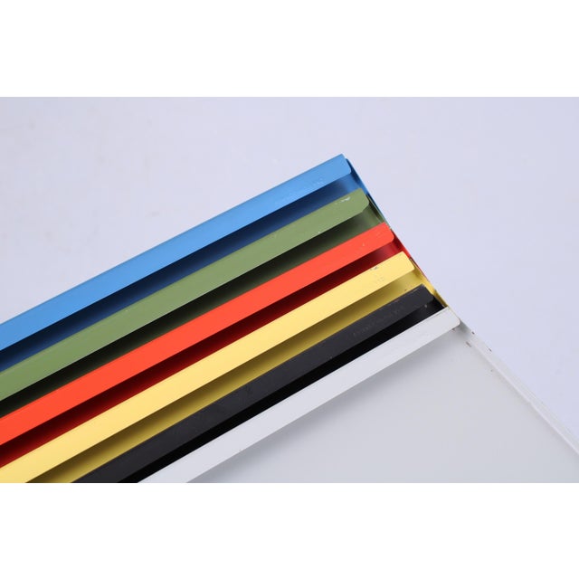 Modular Colored Metal Floor Rack by A.D. Dekker for Tomado, 1950s For Sale - Image 15 of 18