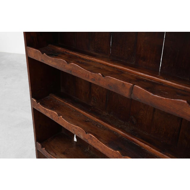 17th Century French Art Populaire Chestnut Cabinet with Gabled Top For Sale - Image 10 of 16