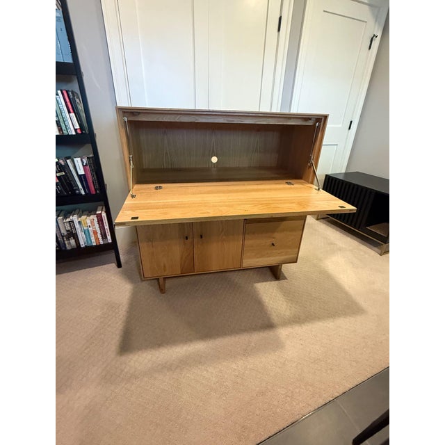 Room & Board Hudson Office Armoire with Wood Base This piece is the perfect work-from-home solution. By day, it’s a...