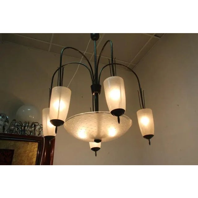 Murano Glass Chandelier, 1950s For Sale - Image 13 of 18