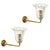 Murano Glass and Brass Flower Sconces from Barovier, Italy, 1950s, Set of 2 For Sale - Image 18 of 18