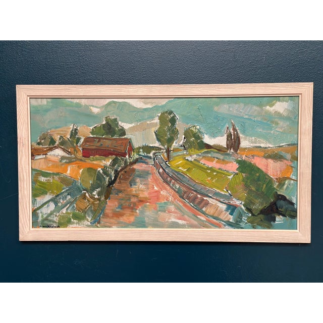 Sture Haglundh, Landscape, 1950s, Oil Painting on Panel, Framed For Sale - Image 9 of 18