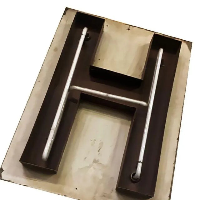 Art Deco Large Vintage Neon Marquee Letter "H" From Pan-Pacific Auditorium For Sale - Image 3 of 7