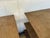 Original retail $3594, stylish Revelation Modern Cersued Oak Stash it Side Table Pair, three tiers, showroom floor samples