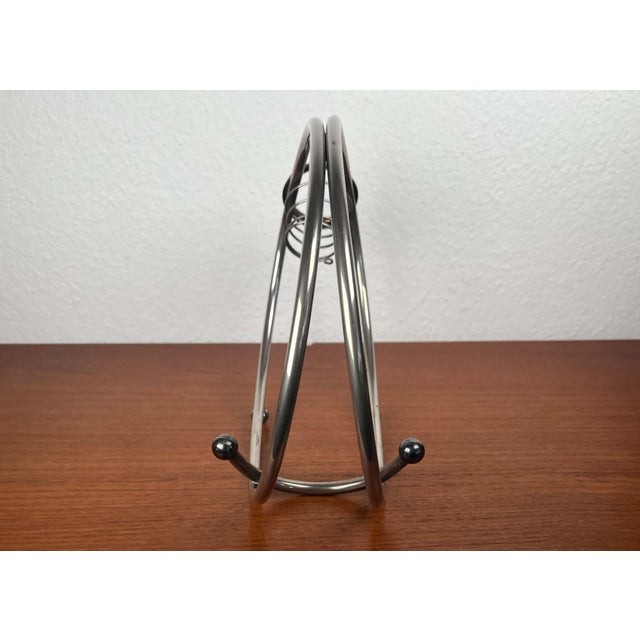 Postmodern Metal Wine Bottle Holder, 1980s For Sale - Image 11 of 18
