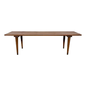Mid Century Modern Slat Bench