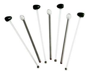 Set of 7 Glass Bar Cocktail Stirrers