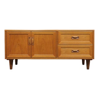 Mid Century Modern Vintage Teak Media Cabinet Credenza by G Plan Danish Style For Sale