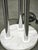 Italian Murano Glass, Chrome and Marble 3-Light Floor Lamp, 1970s For Sale - Image 4 of 16