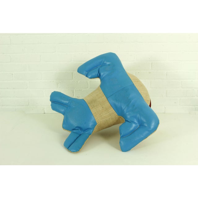 Large Jute and Leather Therapeutic Seal Toy by Renate Müller for H. Josef Leven KG, 1960s For Sale - Image 10 of 15