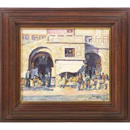 Pinho Dinis, Arcos da Ribeira-Porto, Oil on Platex For Sale