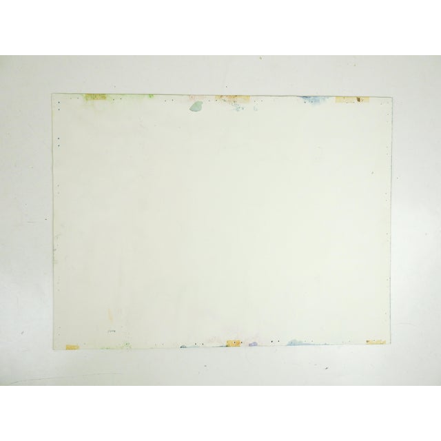 Vintage Desert Rock Formation Landscape Watercolor Painting For Sale - Image 4 of 4