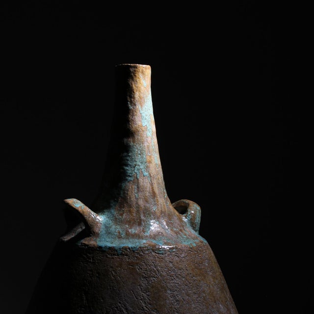 Ceramic Sculpture Floor Vase, Germany, 1971 For Sale - Image 9 of 10