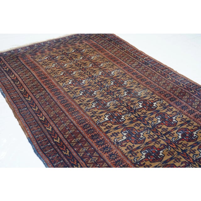 Antique Turkmen Rug 3'0'' X 5'9'' For Sale - Image 10 of 10