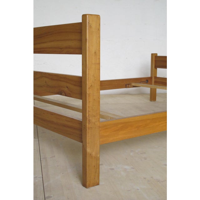 Elm Bed Frame, France, 1970s For Sale - Image 16 of 18
